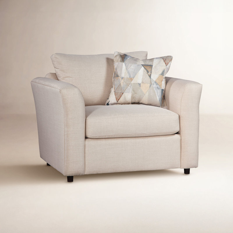 Northfield Upholstered Armchair, White Sugar Performance; 0863-91