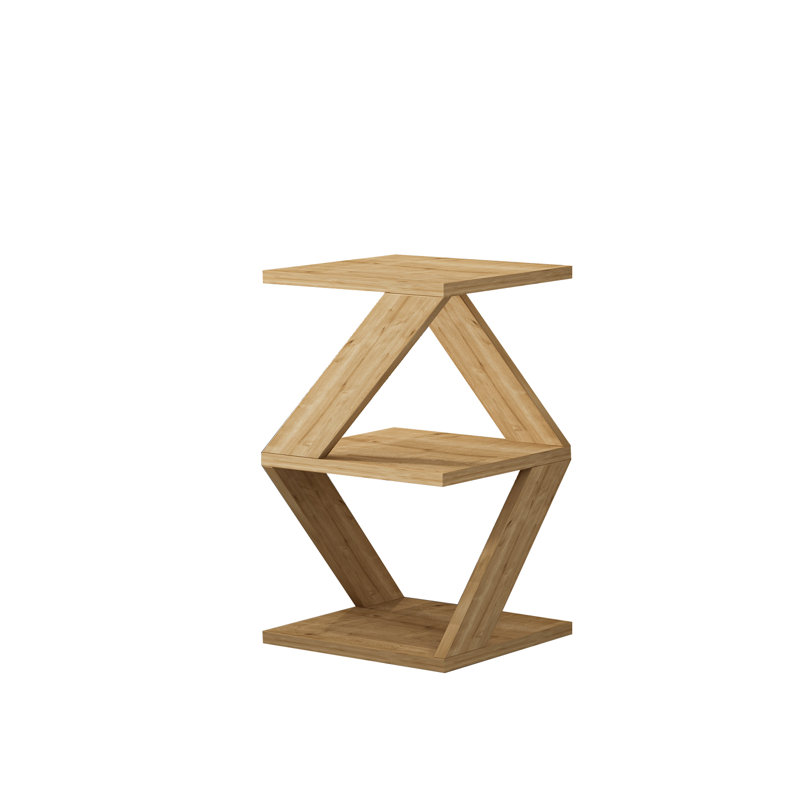 Cambri Cross Legs End Table, Beige