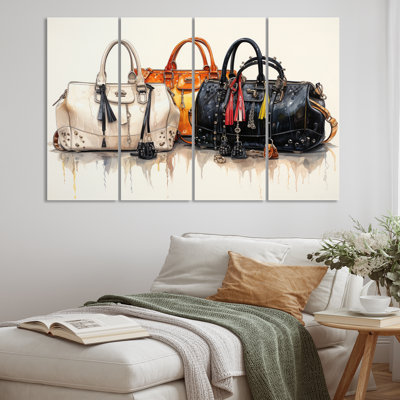 Minimalisme mode sac Envy IV - ensemble d'art mural mode en métal