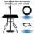 Square Patio Bistro Table with Umbrella Hole