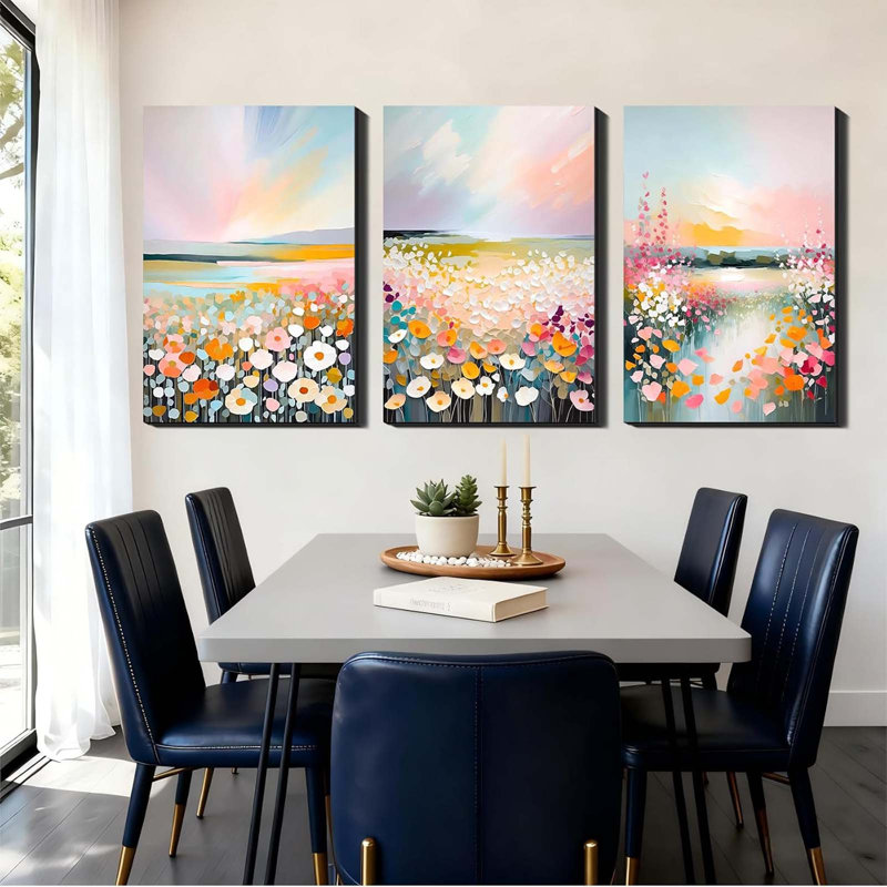 3 Piece Wrapped Canvas Wall Art