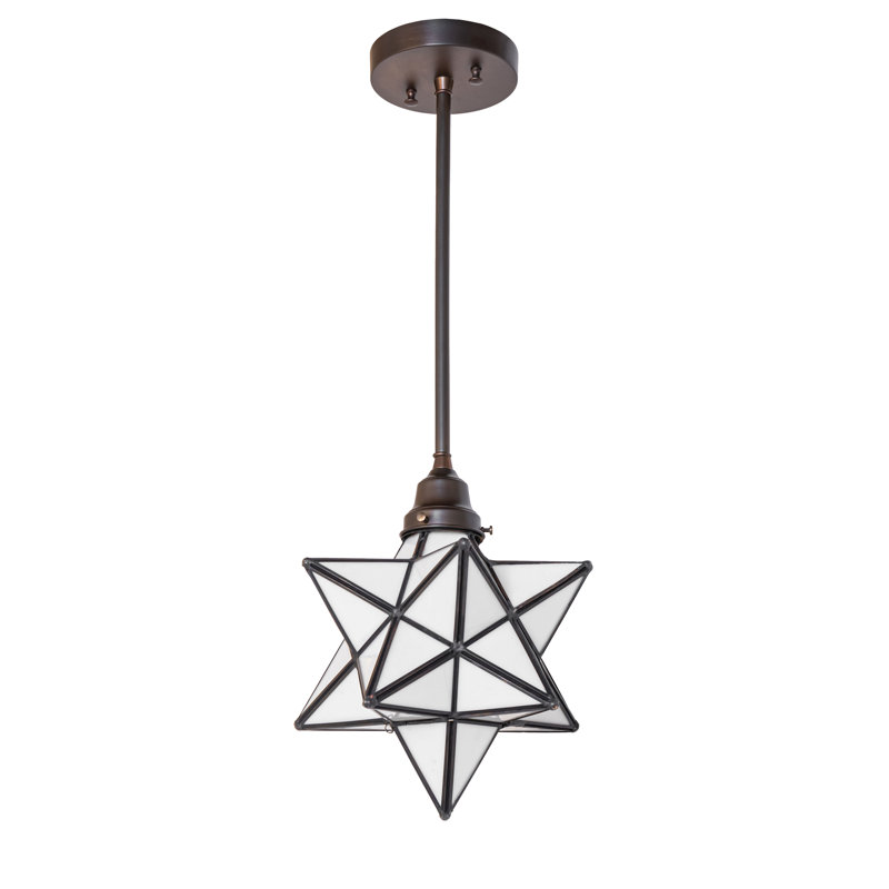 10" Wide Moravian Star Pendant
