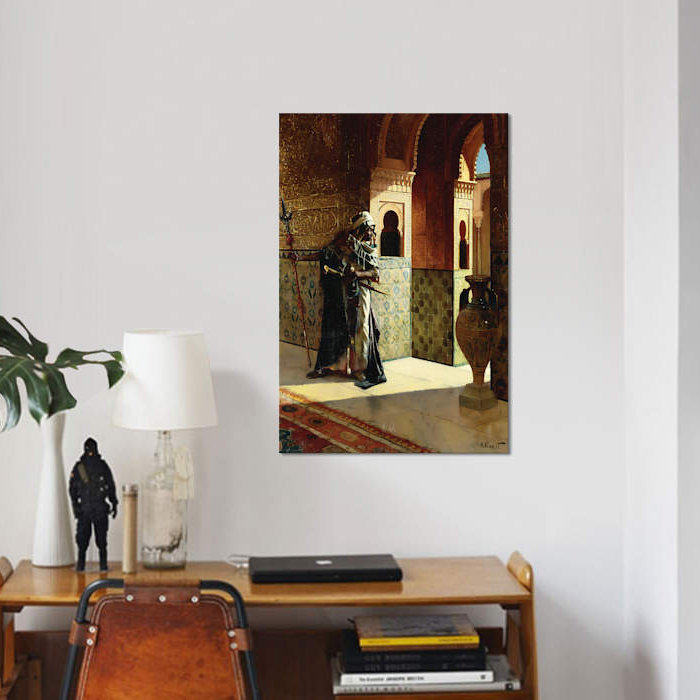 «The Moorish Guard, the Alhambra», reproduction sur toile, H 26 po x l 18 po x P 1,5 po, Toile tendue, Pas de tapis