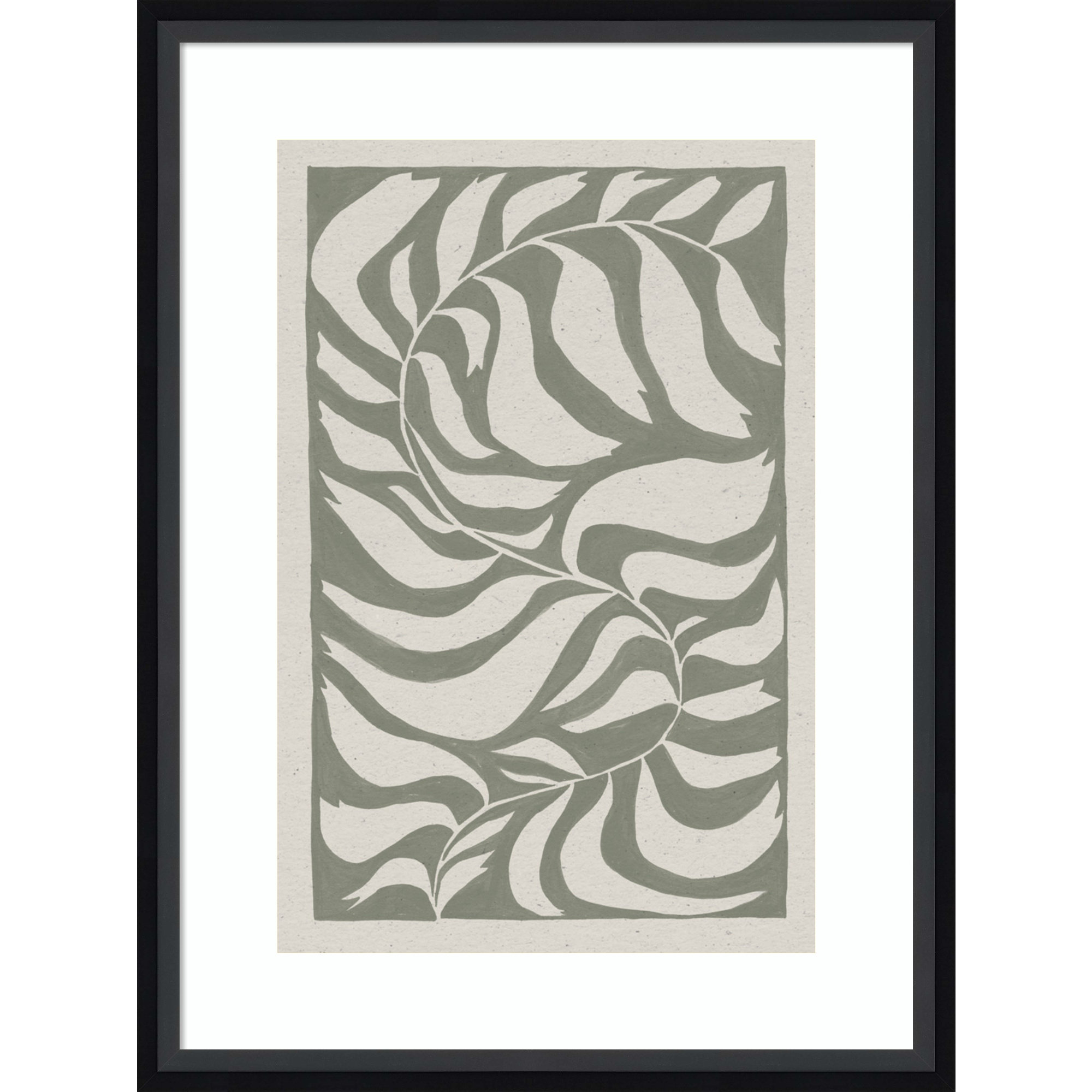 Winding Vine by Moira Hershey, Black, 21" H x 16" W x 2" D
