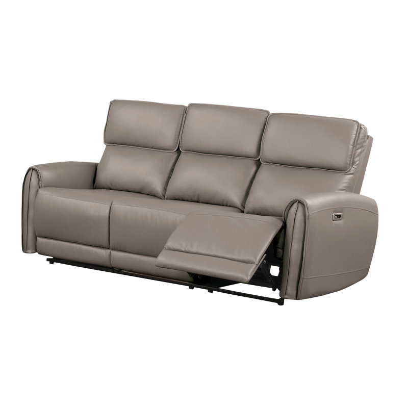 Canapé contemporain 81 po, brun clair, Marron clair