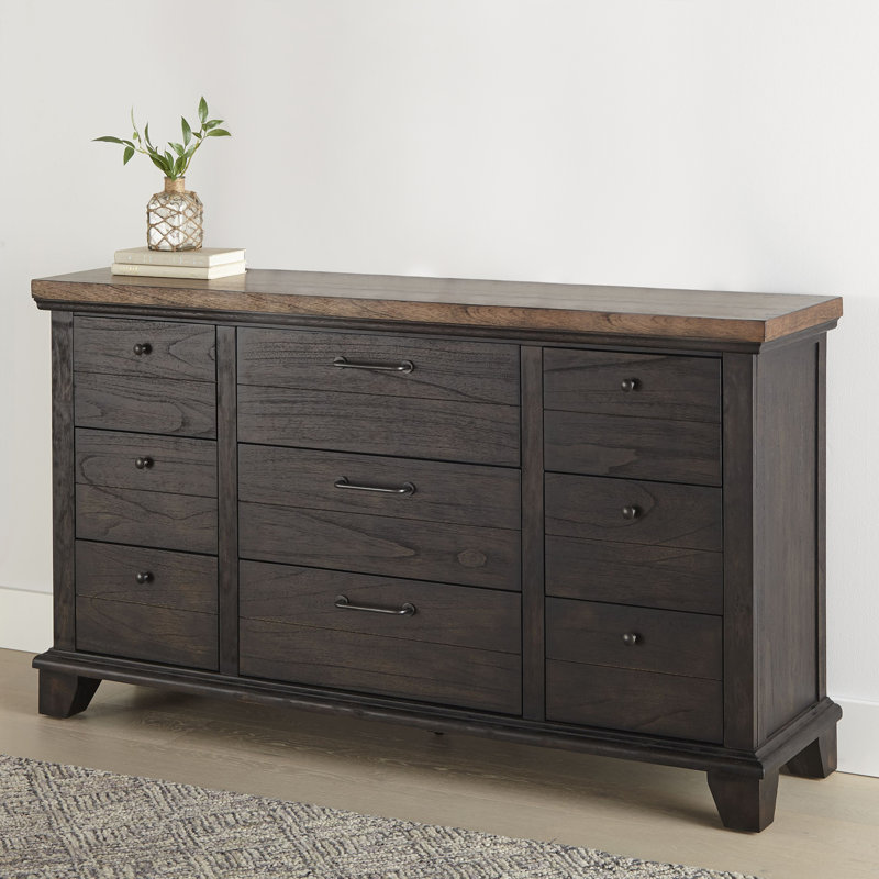 Elgin 64'' W 9 - Drawer Dresser, Brown