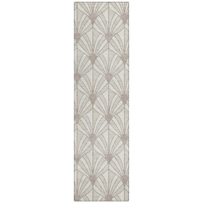 Machine Washable Indoor/Outdoor Lipman ACN2426 Mid-Century Modern Rug