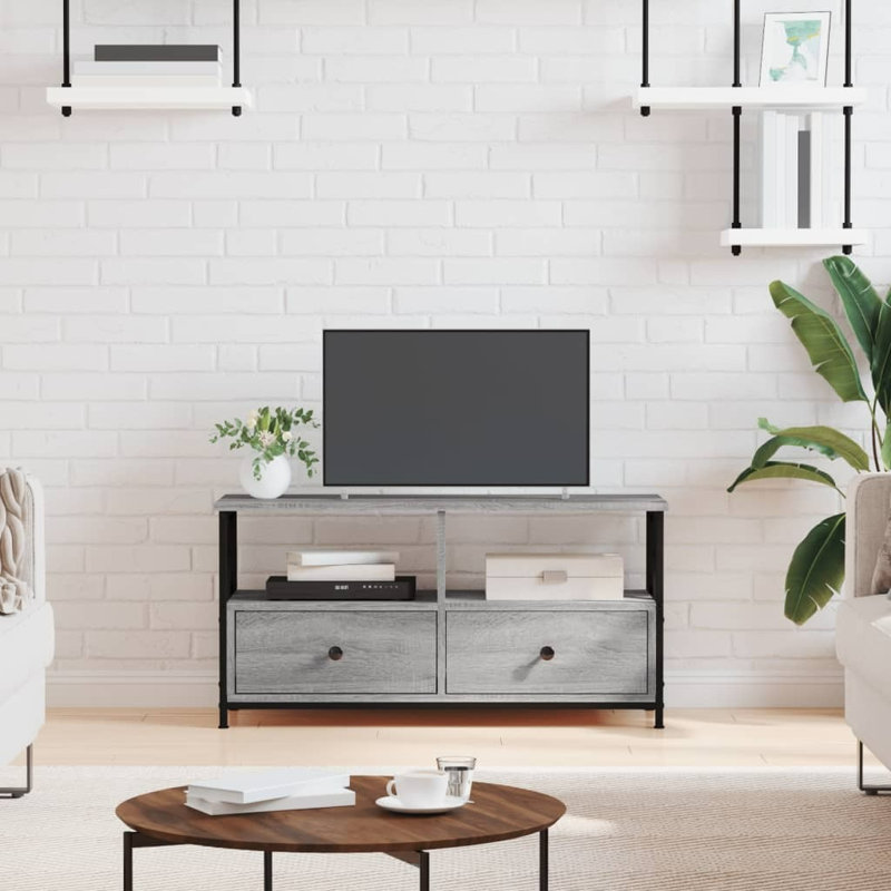 Sireci Unfinished TV Stand for TVs up to 40", Grey Sonoma