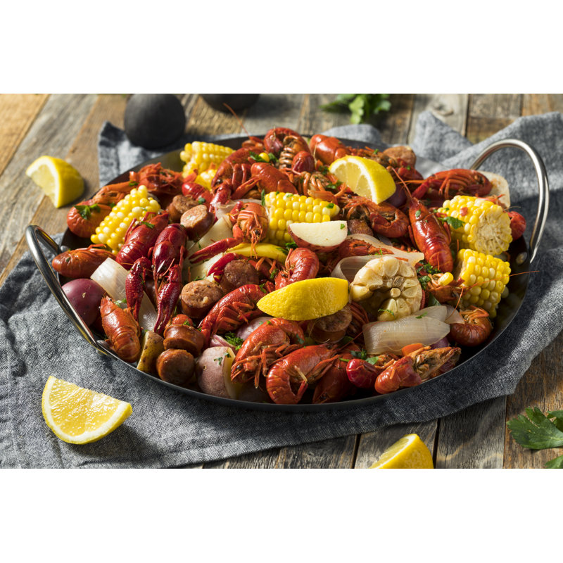 Homemade Southern Crawfish - Wrapped Canvas Print, 51cm H x 76cm W x 3.8cm D
