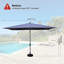 Parasol de patio rectangulaire avec manivelle Li-2070673004