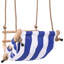 Baby Swing with Safety Belt Cotton Wood Blue