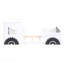 Twin Size Classic Car-Shaped Platform Bed with Wheels,White-212812670-212812665