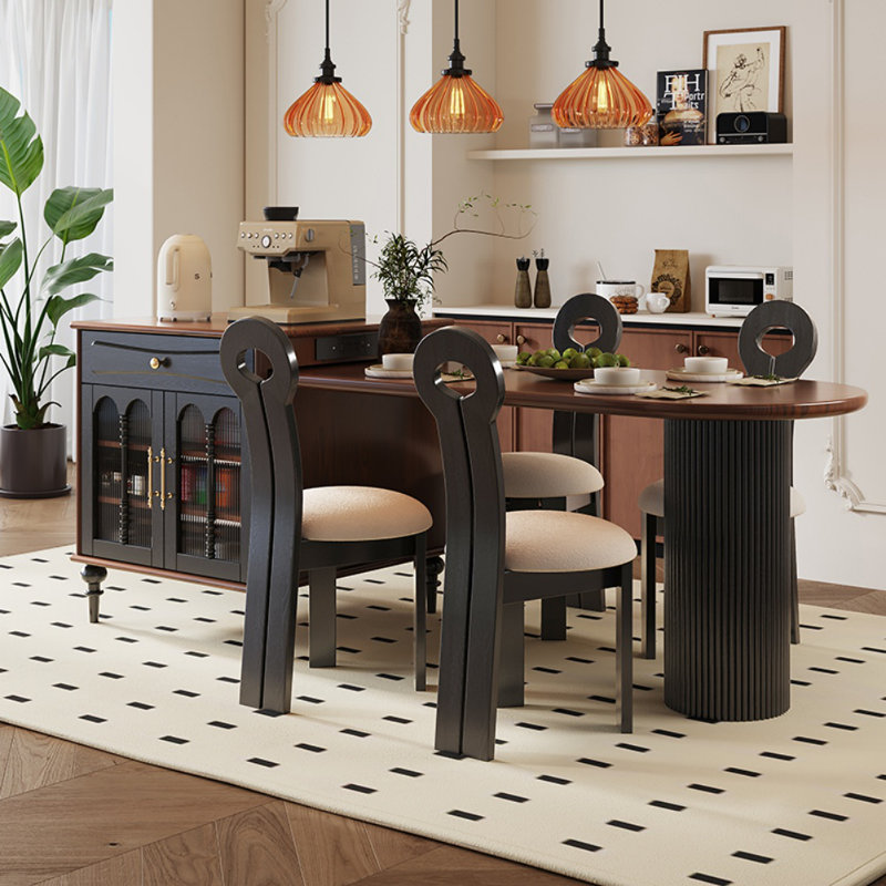 American-style Simple Solid Wood Dining Table