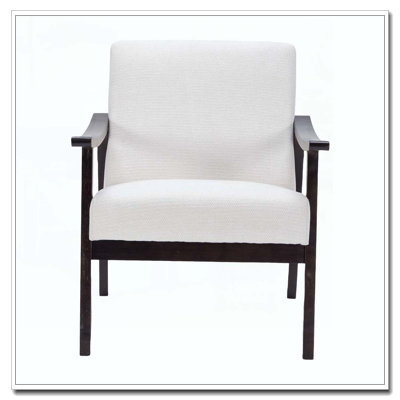 Chaise avec accoudoirs et dossier haut
