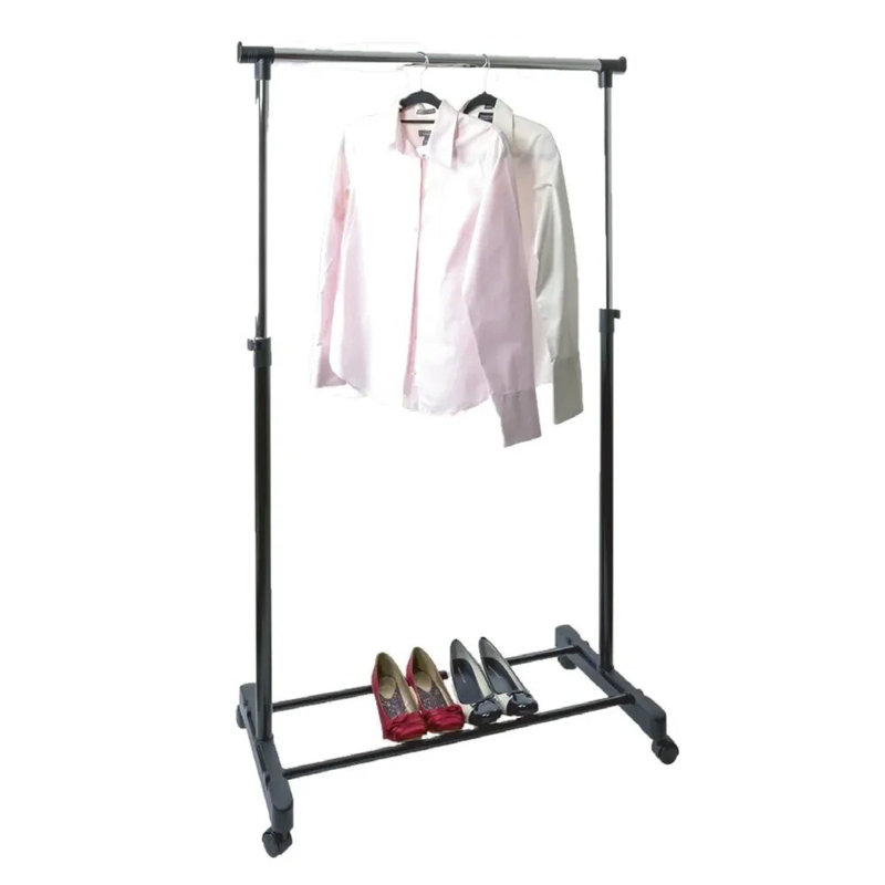 40.15'' Metal Rolling Clothing Rack