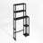 Turn-N-Tube Over The Toilet Storage, 5-Shelf Over The Toilet Organizer, Freestanding Space Saver Bathroom Shelf, for Bathroom Organizers and Storage, Black Espresso-105889015