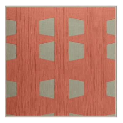 Tapis brun treillis lavable à la machine