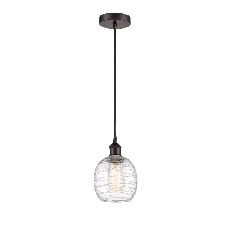 Luminaire suspendu simple à 1 lumière Amila, Bronze frotté à l'huile