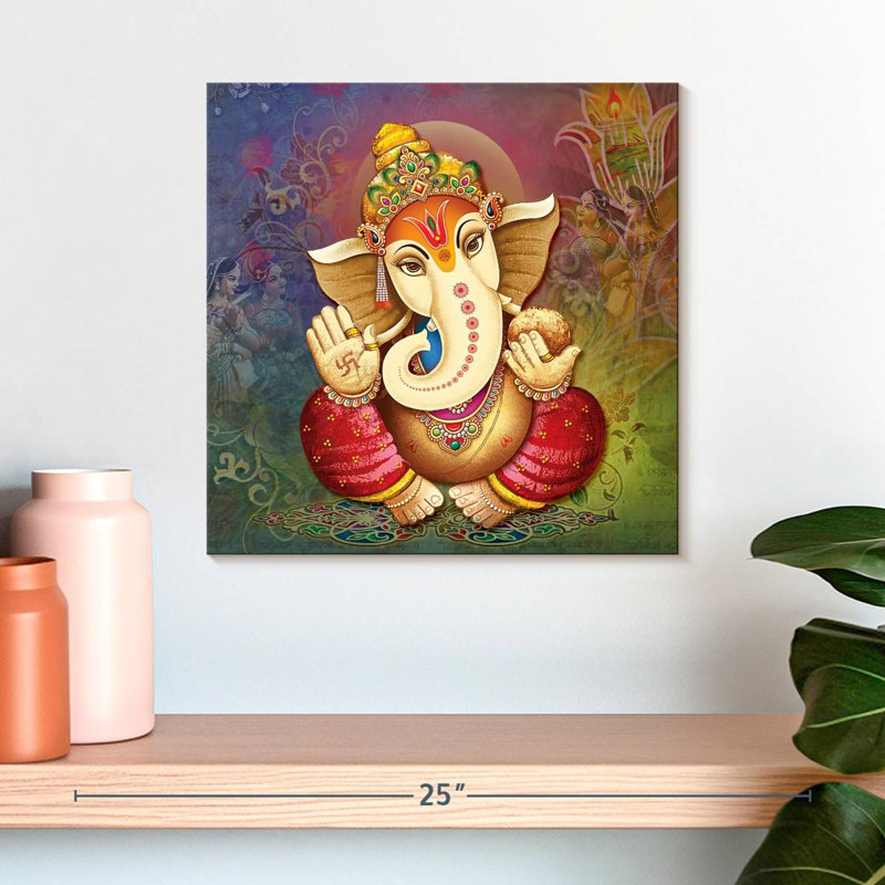 Bénédiction de Ganesh, H 16 po x l 16 po