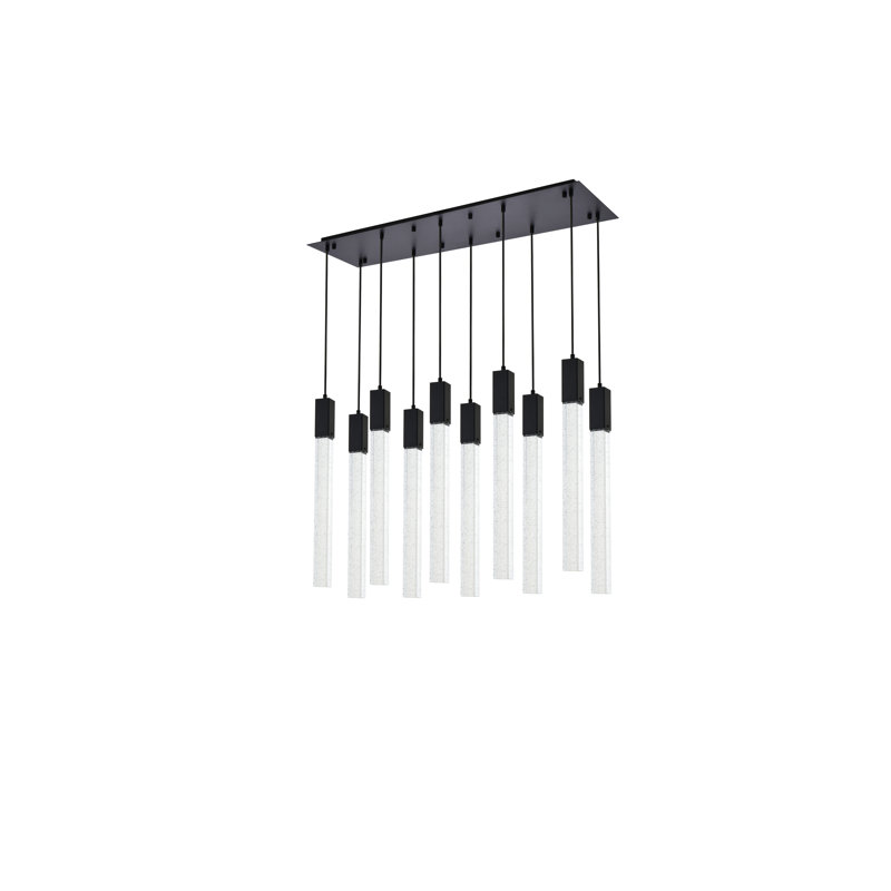 Aliha 10 - Light Kitchen Island Pendant, Black