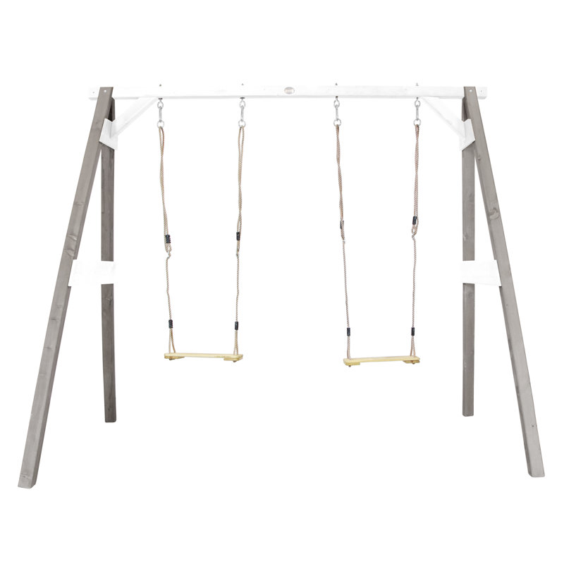 AXI Hemlock Swing Set with 2 Swing(s), Grey/White