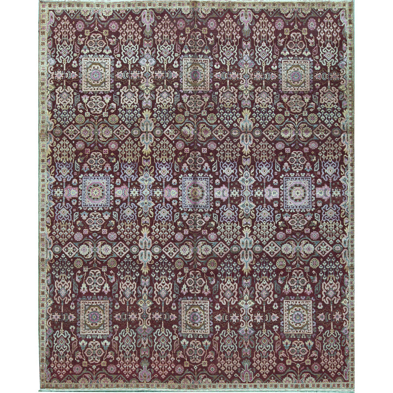 Kendale Oriental Area Rug in Pink/Green