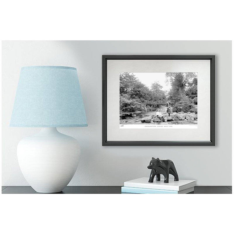 Okehampton, Lovers' Meet 1906 by Francis Frith - Single Picture Frame Print, 45cm H x 60cm W x 2.3cm D