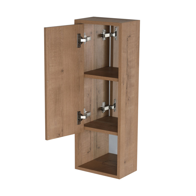 Armoire de toilette murale 10 "avec tablette ouverte, porte à fermeture douce