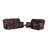 Bruni Brown Console Reclining Loveseat, manual Recline Function