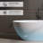 63″Solid Surface Matte Tub, Solid Surface Soaking Tub, Stone Resin Freestanding Bathtub, Thick Edge Stand Alone Tubs With Overflow, Pop-Up Drain