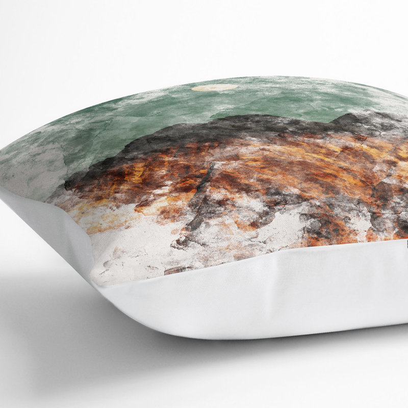 Abstract Square Cushion, White, 55cm H x 55cm W x 20cm D