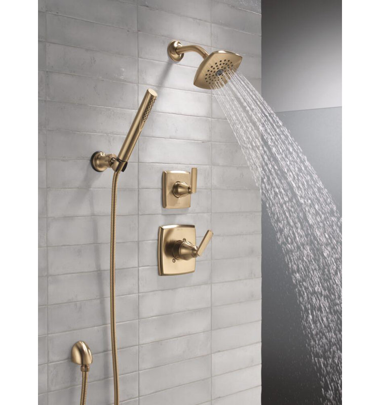 Ashlyn 3-Setting 2-Port Diverter Trim, Champagne Bronze