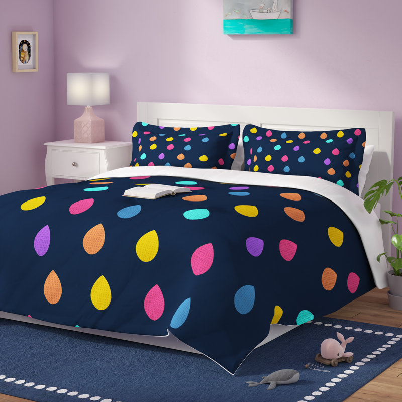 Modern & Contemporary Polyester Duvet Cover, King Duvet Cover + 2 King Shams