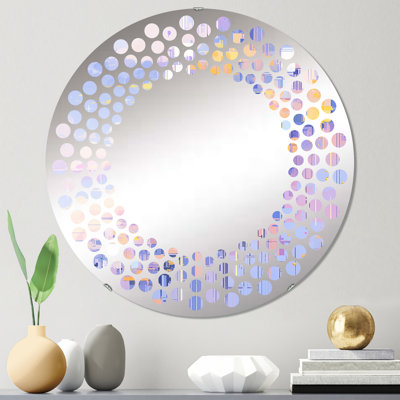 Miroir mural contemporain à pois - MIR114694-Rond