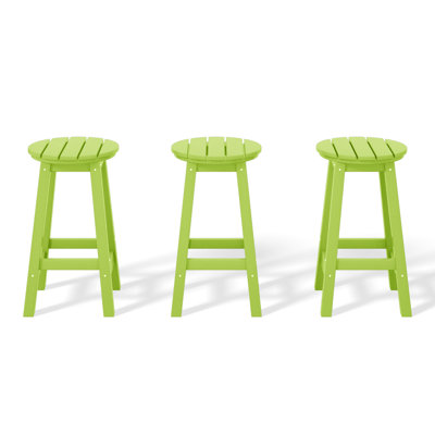 Tabouret de comptoir rond 24 po Laguna (ensemble de 3)