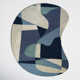 Gaye Handmade Wool Teal/Navy/Beige Rug