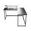 L-Shaped Metal Base Computer Desk