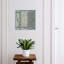 Wall mounted key box, Opens to the right, 30x30x5, Black, A complex mosaic pattern full of intense colors, 