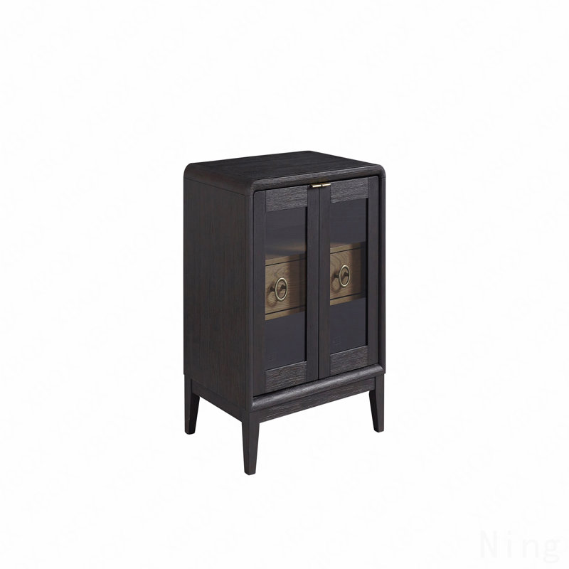 Table de chevet en verre