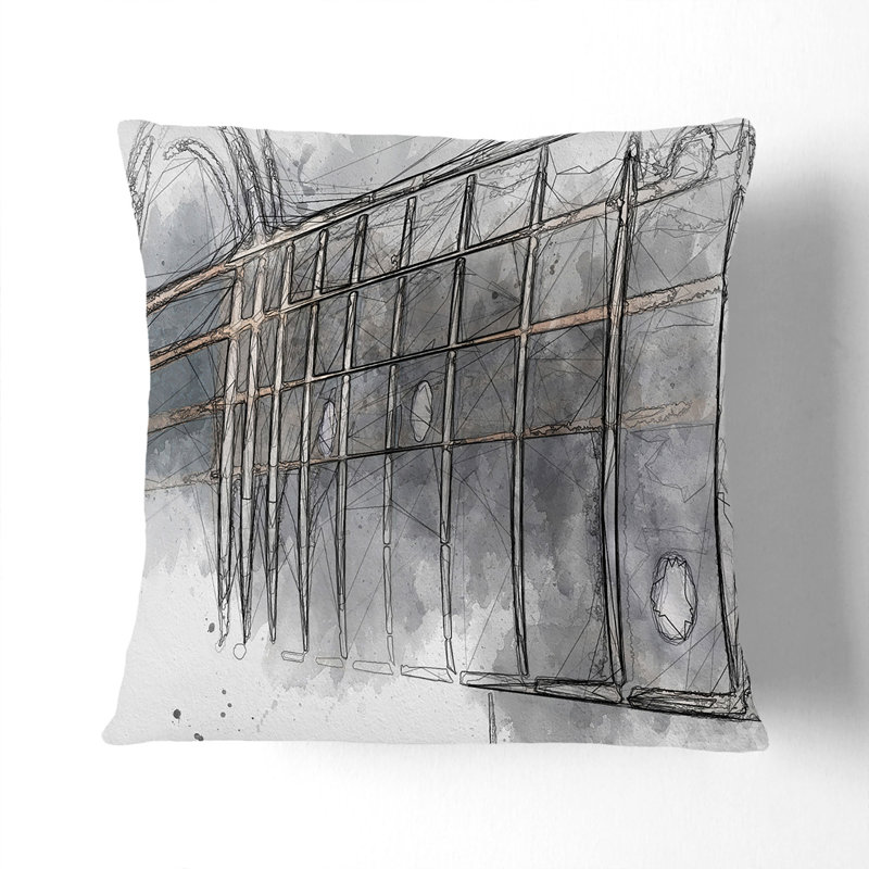 Geometric Square Cushion, 55cm H x 55cm W x 20cm D
