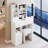 29.2" Small Space Left Drawer Desktop Vanity Table With Cushioned Stool,Multi-Layer High Capacity Storage, Practical Fashionable Dresser-16575912