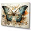 Papillon beige sarcelle, motifs complexes - art mural papillon-537283081-763164743