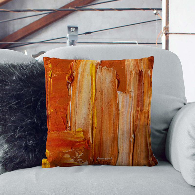 Abstract Square Cushion, Stone, 55 x 55 cm