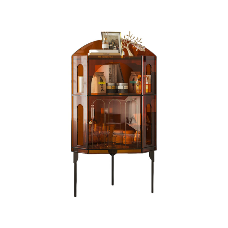 French Modern Accent Cabinet Accent Cabinet, Amber