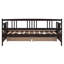 Lit de jour simple en bois avec deux tiroirs, espresso-1209615093