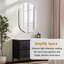 Rithi Long Oval Flat Wall Mirror-1498165301