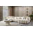 Iris Ivory Boucle Double Chaise Sectional