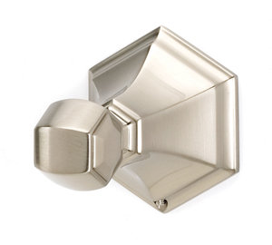 Nicole Single Robe Hook, Satin Nickel