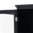 63" Tall Bathroom Storage Cabinet With Glass Doors, Free-Standing, Two Drawers, And Adjustable Shelves, MDF Board, Painted Black - For Displaying Your Favorite Items-1409101356