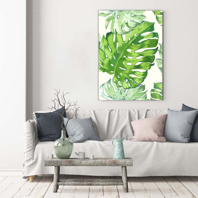 Tropical Leaves - Wrapped Canvas Print
